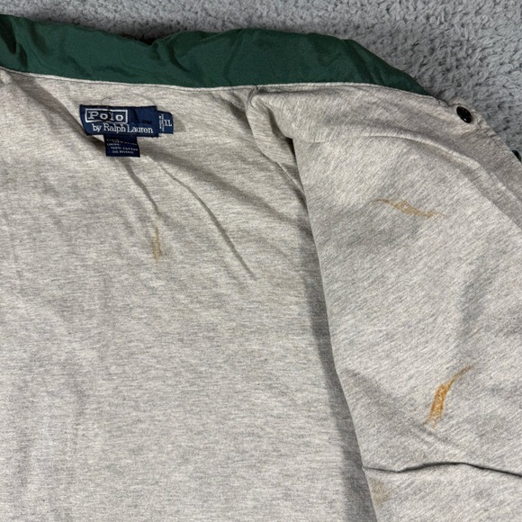 Vintage Polo Ralph Lauren Jacket Size XL Collegiate Spellout Logo Coaches 90s - Picture 5 of 9